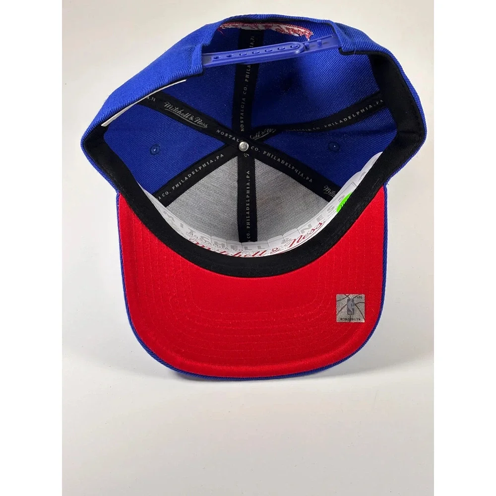 Mitchell & Ness NBA Blue Snapback Denver Nuggets Splash Paint Number HWC Hat New
